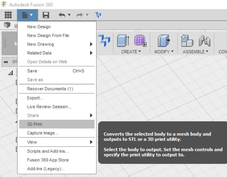 Analyze and Export 3D Files in Fusion 360